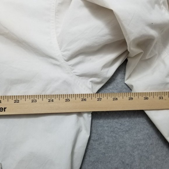 La Mode Jacket Mens XL White Long Sleeve Full Zip Pockets‎ Windbreaker - Picture 9 of 11